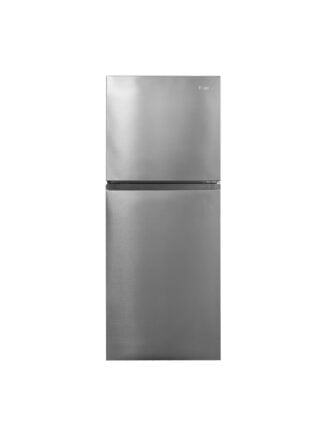 Woods 10.0 cu. ft. Top Mount Frost-Free Fridge in Stainless Steel Look