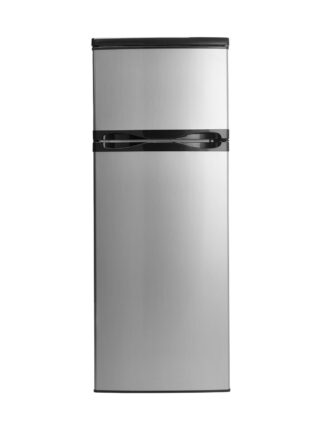 Danby Designer 7.3 cu. ft. Apartment Size Top Mount Fridge in Stainless Steel Look