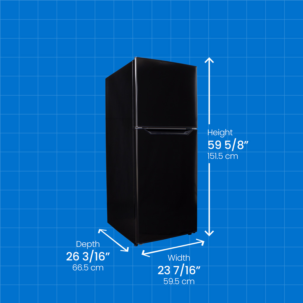 Danby 10.1 cu. ft. Top Mount Apartment Size Fridge in Black