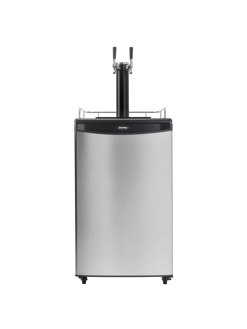 Danby 5.4 cu. ft. Dual-Tap Keg Cooler in Stainless Steel