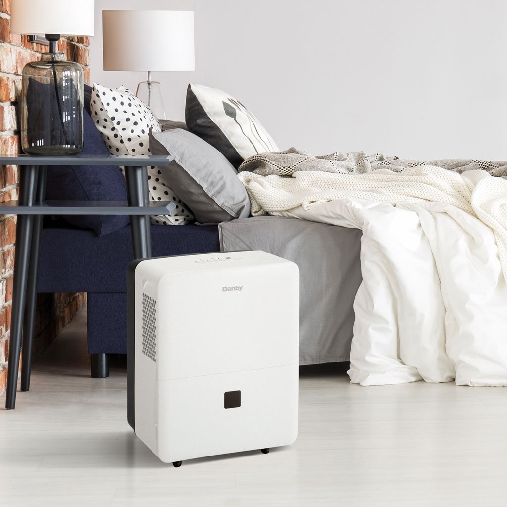 Danby 22 Pint Dehumidifier with Smart Dehumidify in White