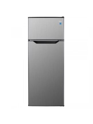 Danby 7.4 cu. ft. Apartment Size Top Mount Fridge in Stainless Steel Look