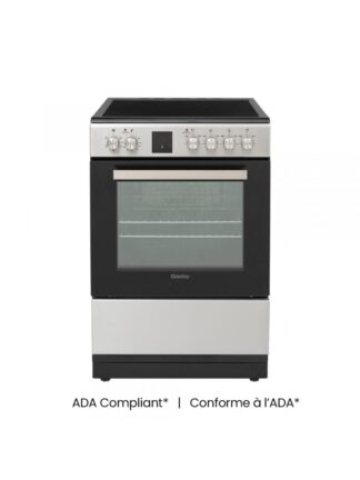 Danby 24-in TruAirFry Smooth top Slide-in Electric Range in Stainless Steel