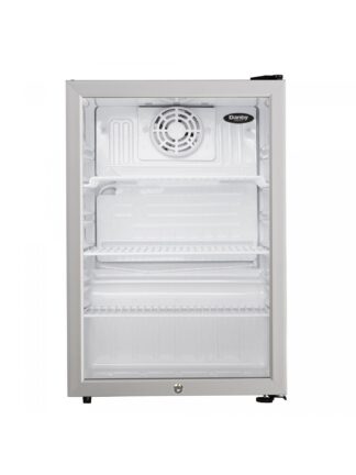Danby Commercial 2.6 cu. ft. Compact Glass Door Fridge in Platinum
