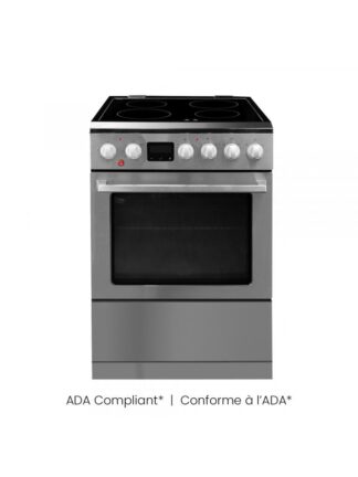 Danby 24-in TruAirFry Smooth top Slide-in Electric Range in Stainless Steel