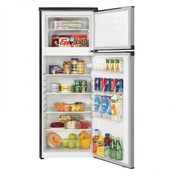 Two Door Apartment Size Refrigerator Danby DPF073C1BSLDD Designer 7.3 cu.ft Steel