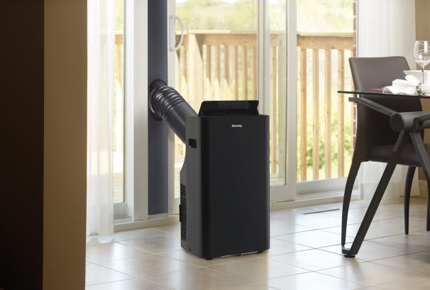 Btu Portable Air Conditioner Dual Hose, Sliding Door Air Conditioner