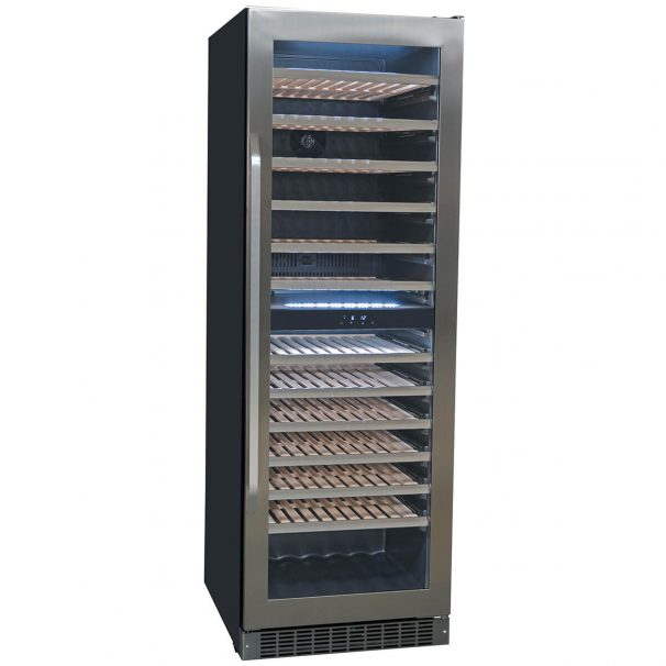 Dwc398kd1bss Danby 135 Bottle French Door Freestanding Dual Zone Wine Cooler In Stainless Steel En Uk