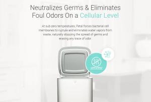 The zero-odor germ-freezing waste bin