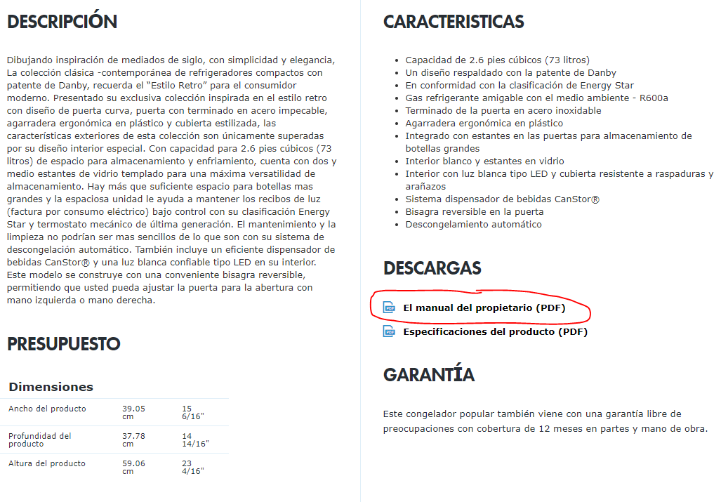 spanish manual lookup example