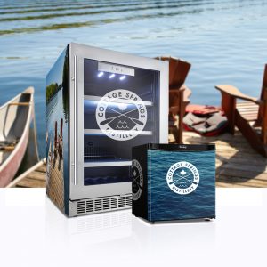 Etching and Wrapping on Cottage Springs Fridges