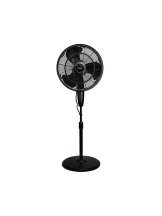Danby 18 Inch Pedestal Misting Fan Outdoor/Indoor Air Cooler in Black