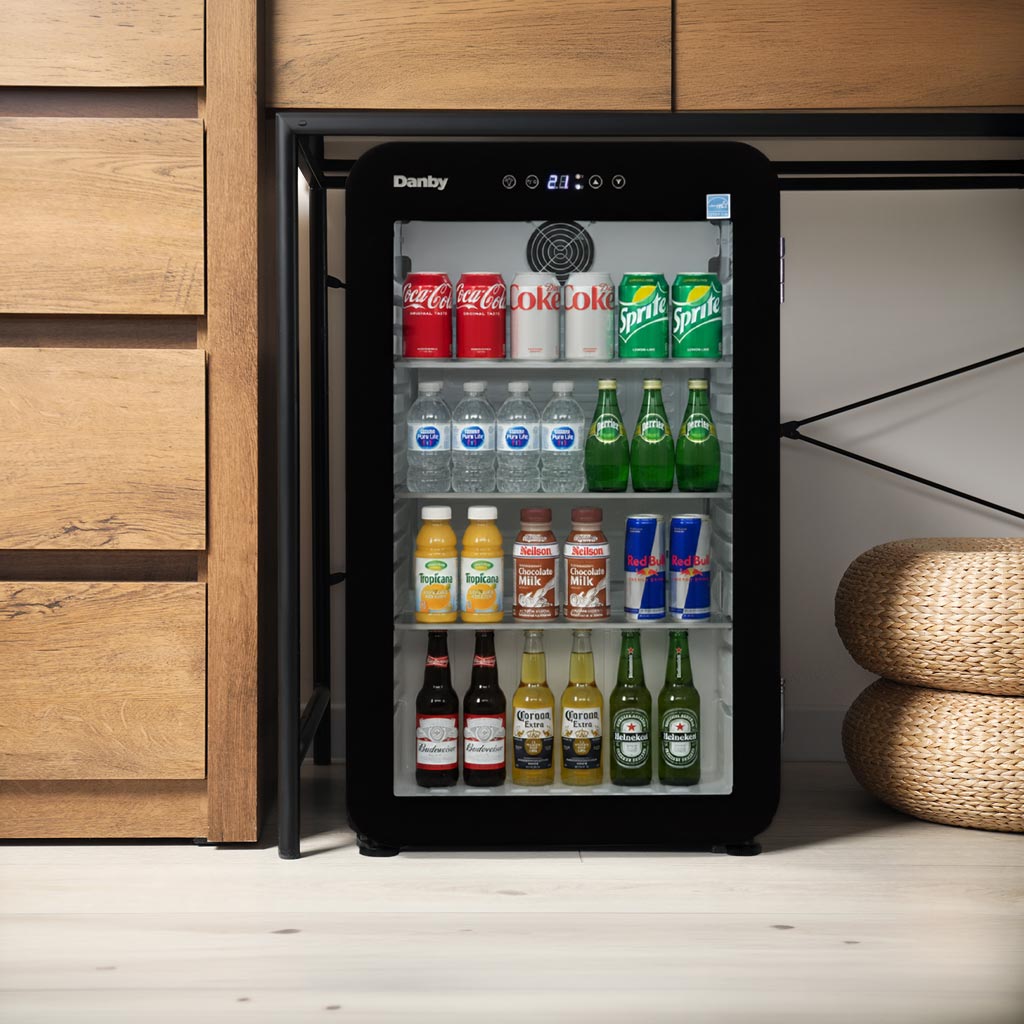 3.3 cu. ft. Glass Door Mini Refrigerator - DAG033A5BDH | Danby Canada